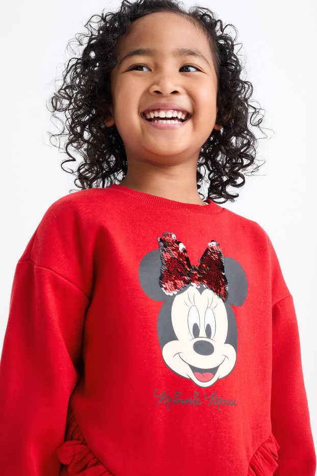 Bambine - Minnie - maglione - rosso scuro