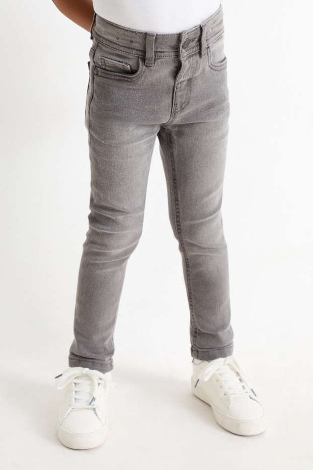 Kinderen: jongens - Skinny jeans - jeanslichtgrijs