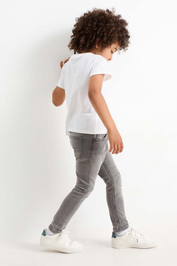 Kinderen: jongens - Skinny jeans - jeanslichtgrijs