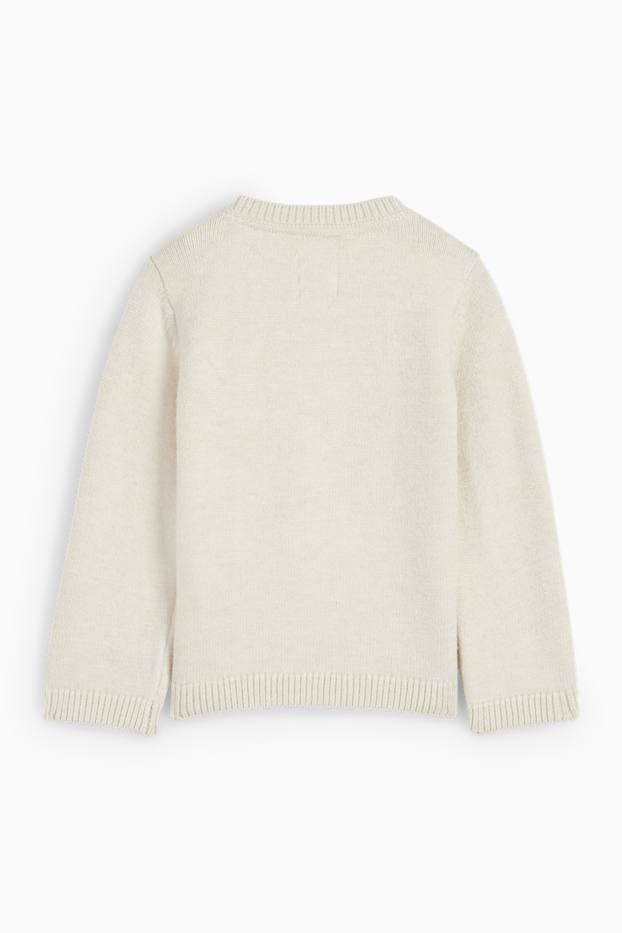 Baby Boys - Rudolph - baby Christmas jumper - light beige