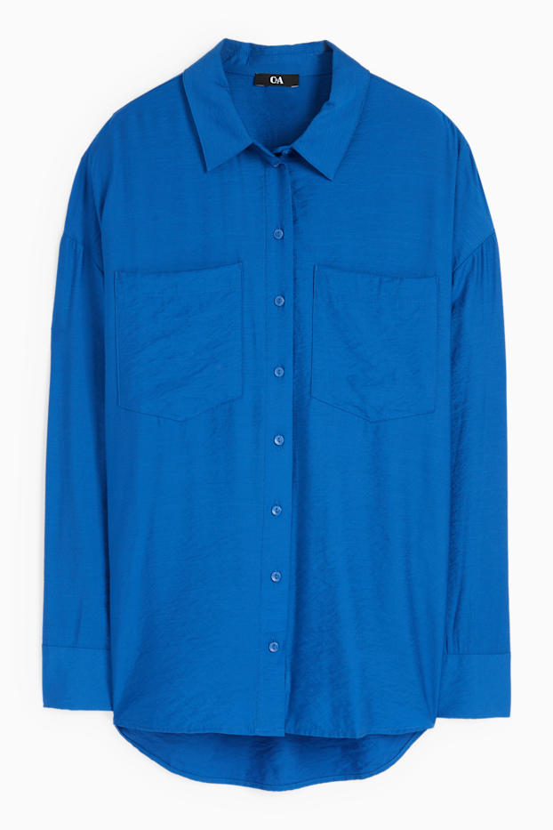 Damen - Bluse - blau
