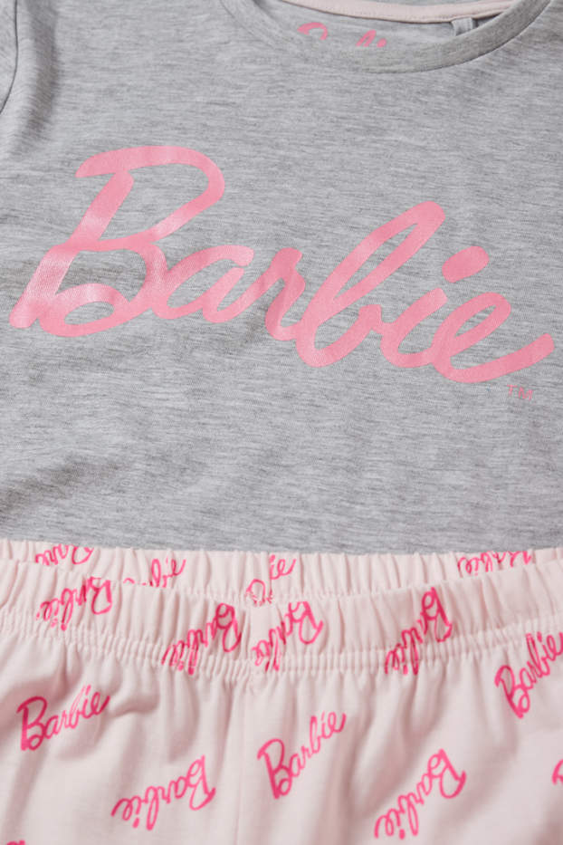 Enfants filles - Barbie - pyjama - 2 pièces - gris