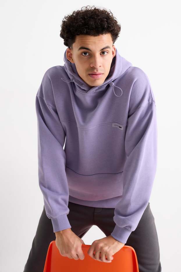 Men - Hoodie - violet-melange