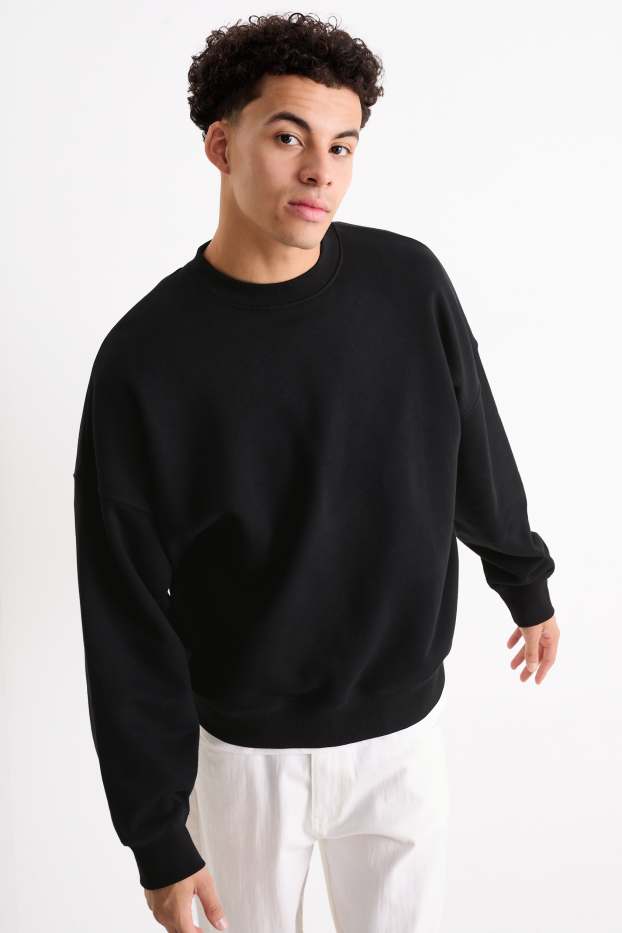 Herren - Oversized-Sweatshirt - schwarz