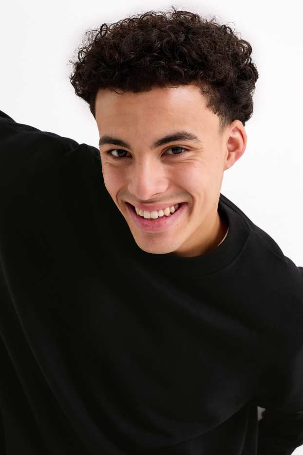 Herren - Oversized-Sweatshirt - schwarz