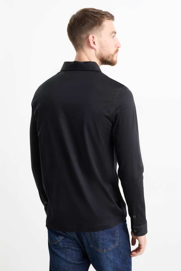 Herren - Poloshirt - schwarz