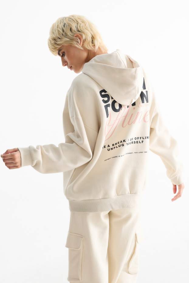 Damen - Hoodie - cremefarben