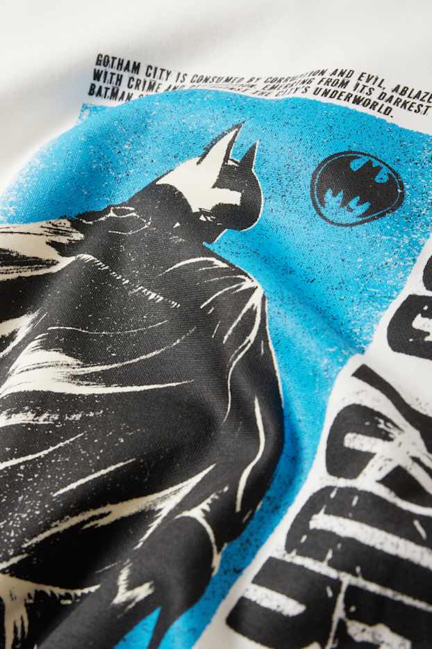 Pánské - Mikina - Batman - krémově bílá