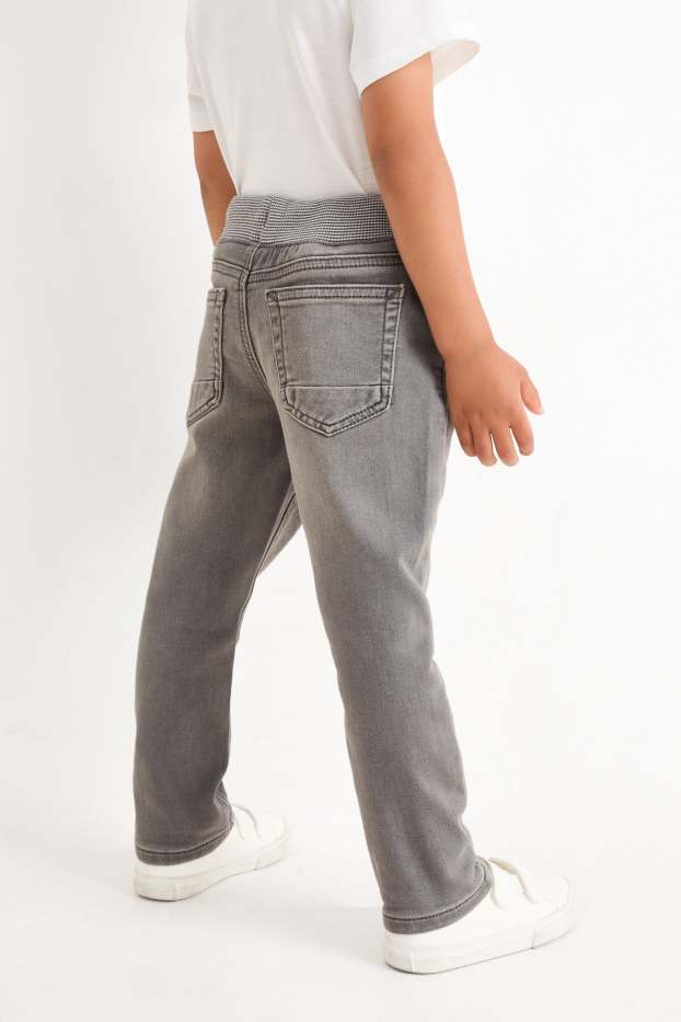 Děti - chlapci - Super skinny jeans - džíny - světle šedé