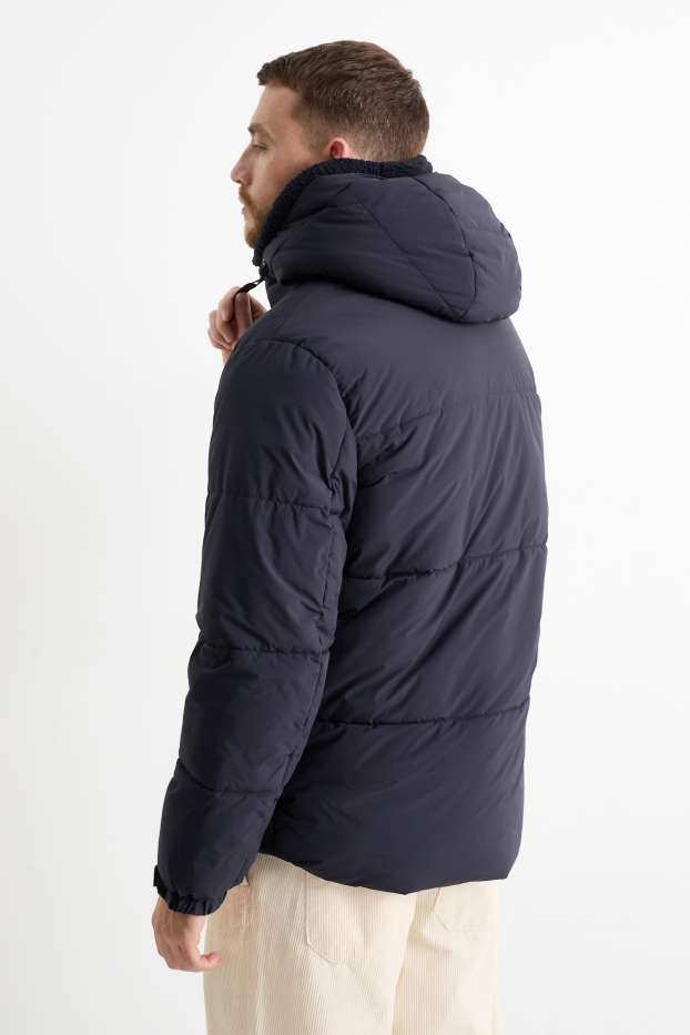 Hombre - Chaqueta acolchada con capucha - negro