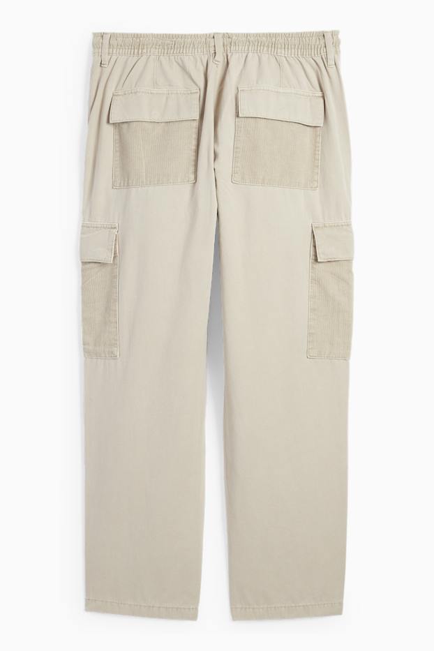 Herren - Cargohose - Relaxed Fit - beige