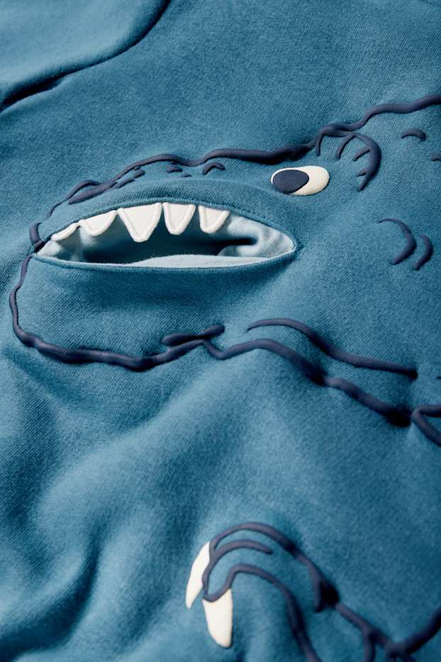 Kinderen: jongens - Dino - set - hoodie en joggingbroek - 2-delig - blauw