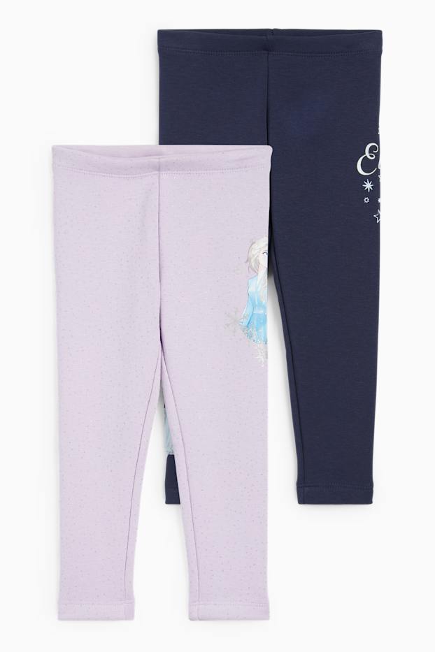 Nena - Paquet de 2 - Frozen - leggings tèrmics - violeta clar