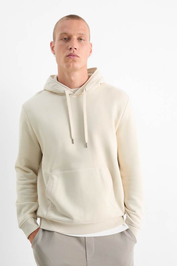 Herren - Hoodie - hellbeige