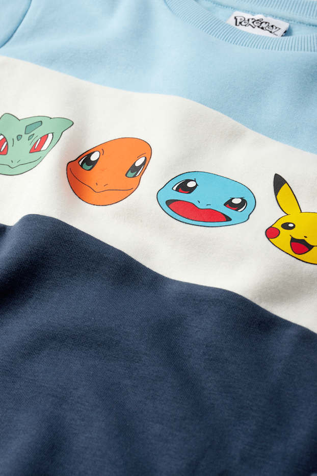 Dzieci chłopcy - Pokémon - komplet - bluza i spodnie dresowe - 2 części - ciemnoniebieski