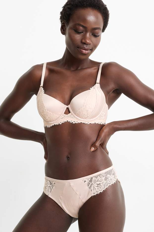 Dames - Slip - licht beige