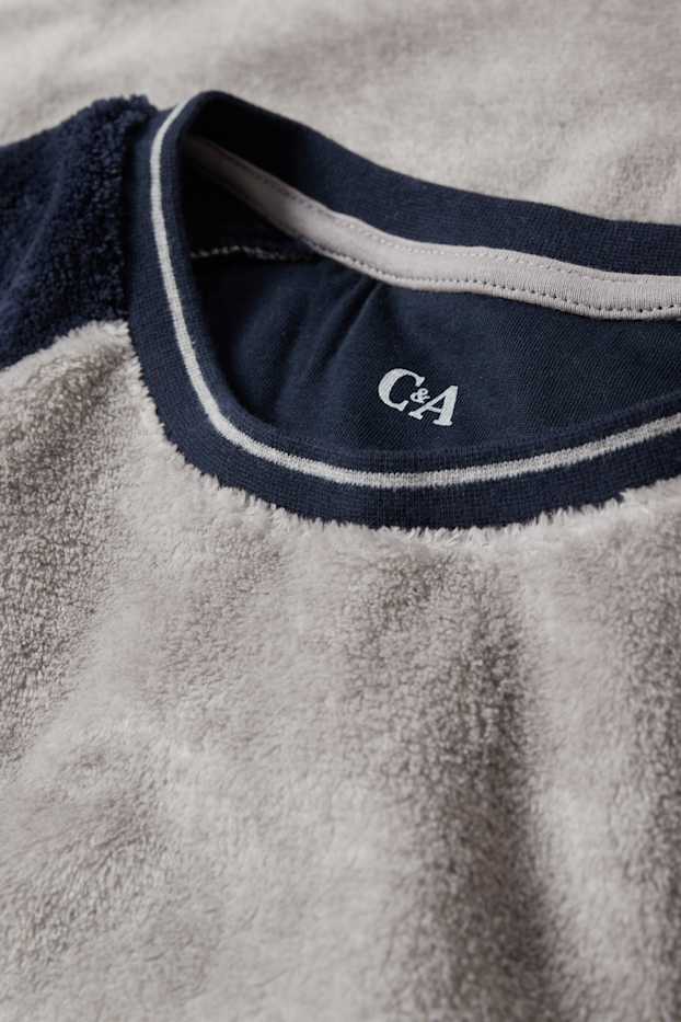 Men - Fleece pyjamas - gray