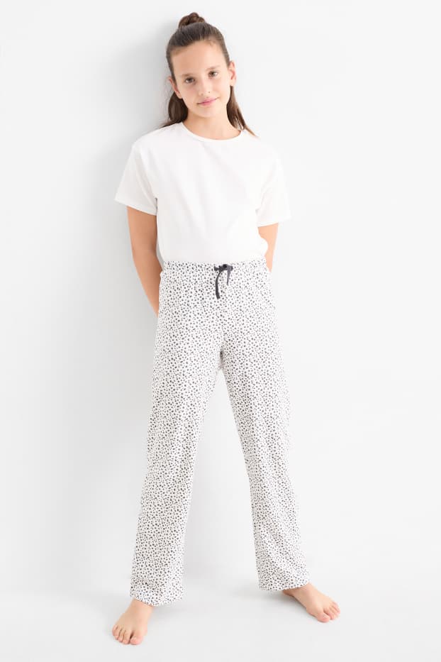 Nena - Paquet de 2 - pantalons de pijama - gris fosc