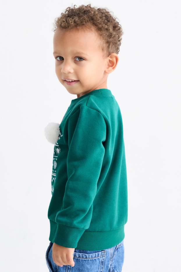 Kinder Jungen - Spider-Man - Weihnachts-Sweatshirt - dunkelgrün