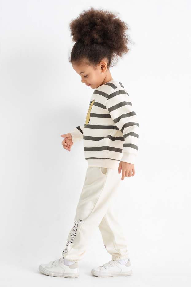 Enfants filles - Minnie Mouse - pantalon de jogging - blanc crème