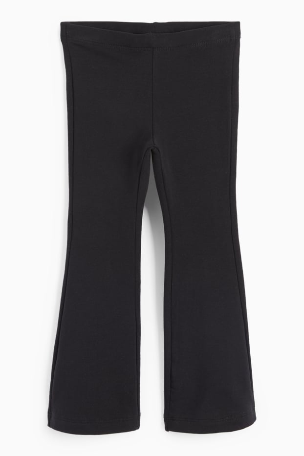 Enfants filles - Flared legging chaud - noir