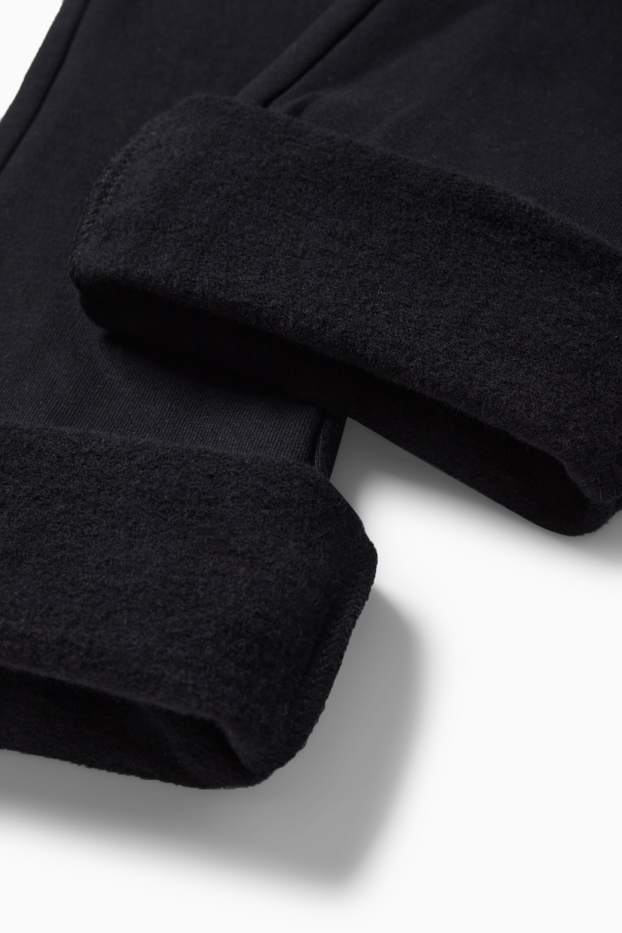 Enfants filles - Flared legging chaud - noir