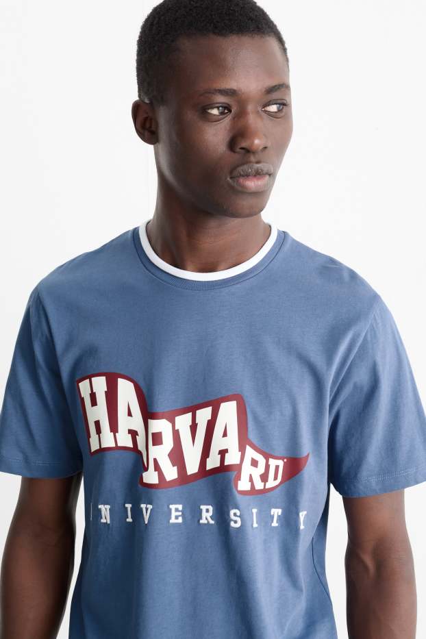 Herren - T-Shirt - Harvard University - blau