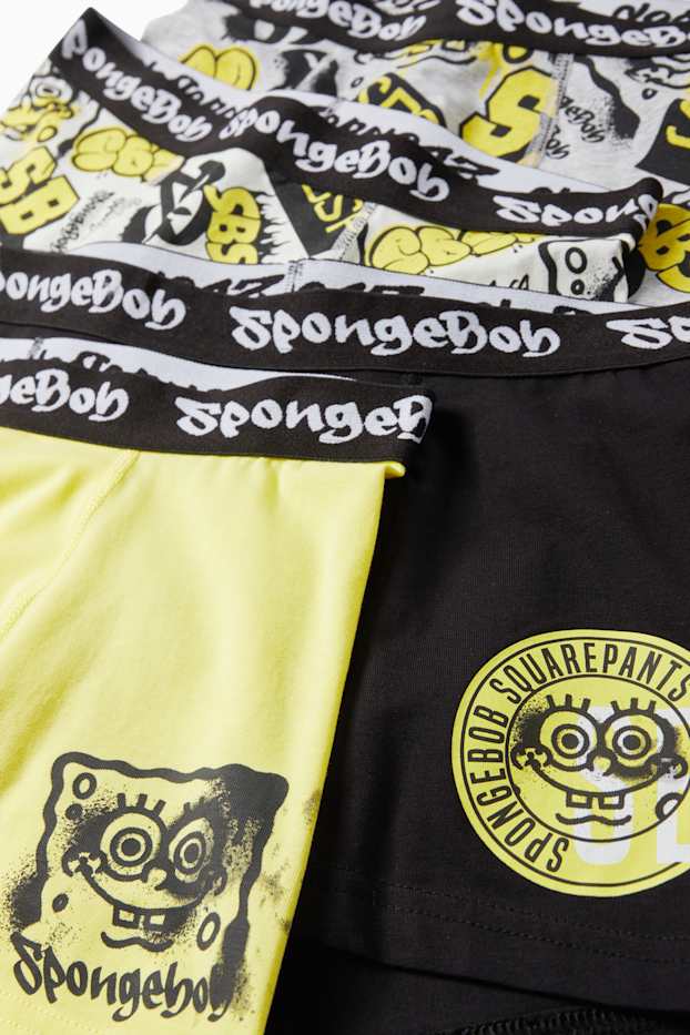 Copii - Băieți - SpongeBob Pantaloni Pătrați - set - pijama și 4 boxeri - alb-crem