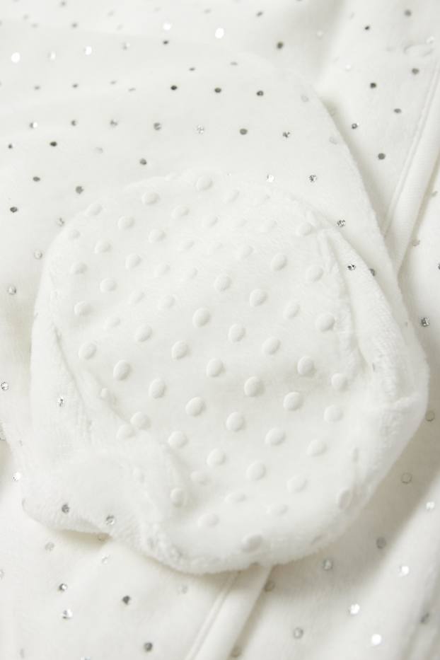 Baby: meisjes - Rendier - babypyjama voor kerst - wit