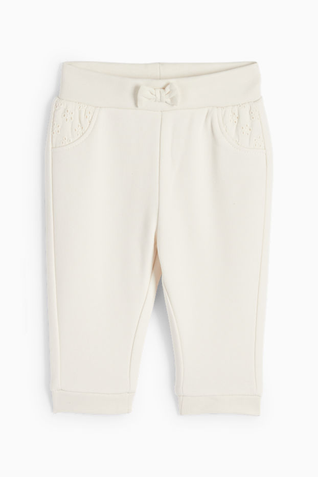 Nadó nena - Pantalons de xandall per a nadó - blanc trencat