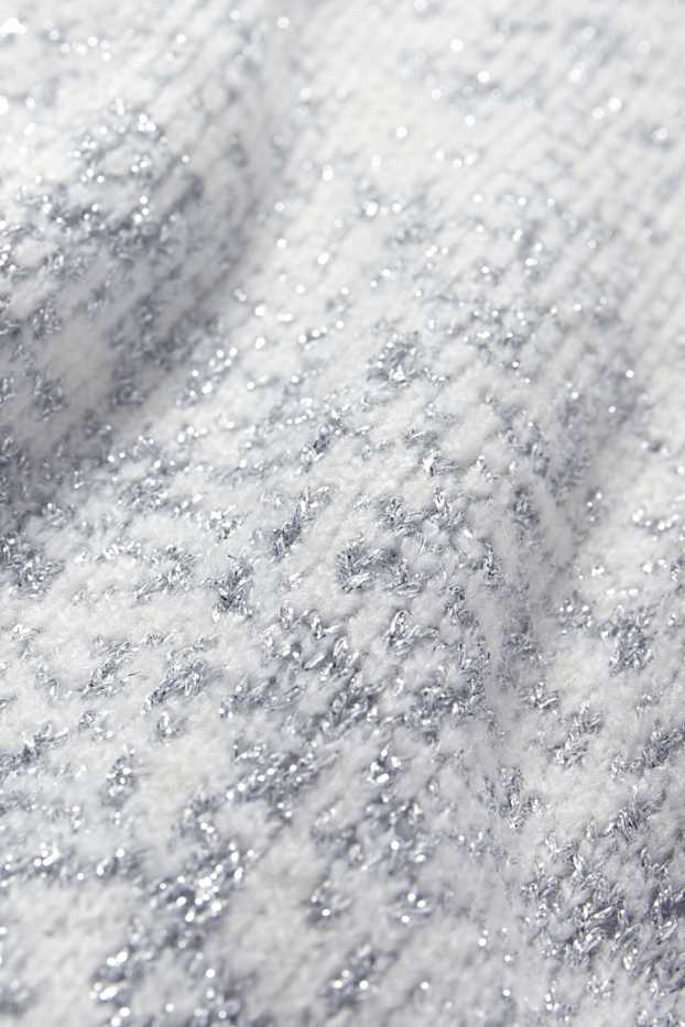 Mujer - Jersey - brillos - blanco roto