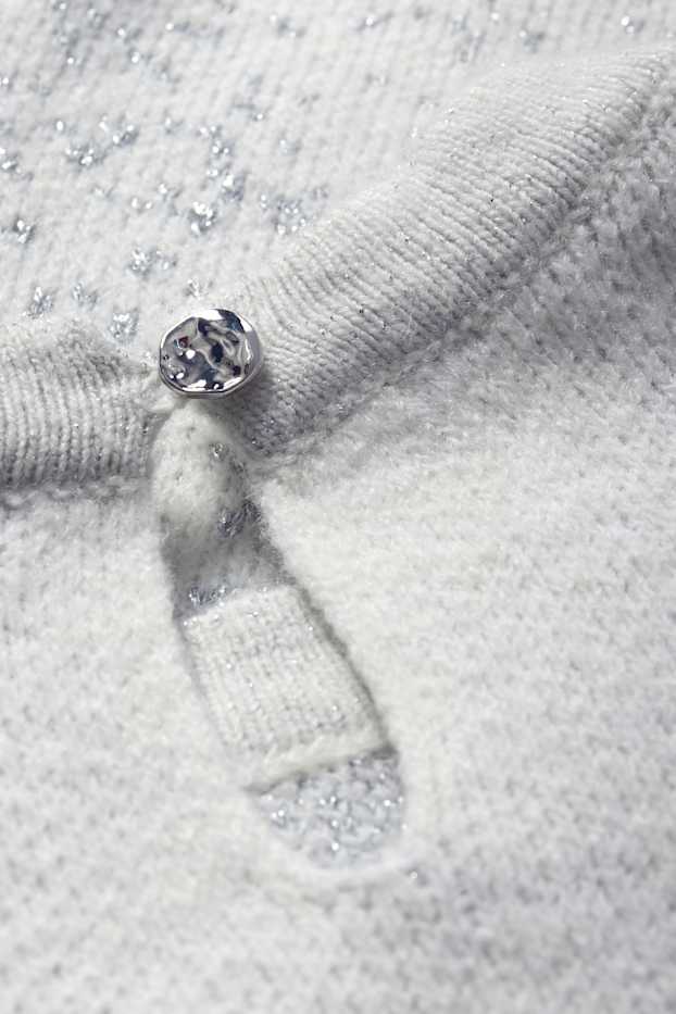 Mujer - Jersey - brillos - blanco roto