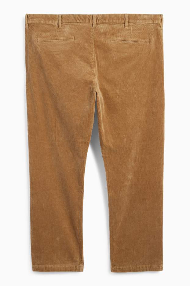 Home - Pantalons de pana - regular fit - marró clar