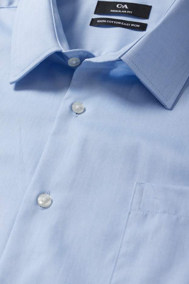 Herren - Businesshemd - Regular Fit - Kent - bügelleicht - hellblau