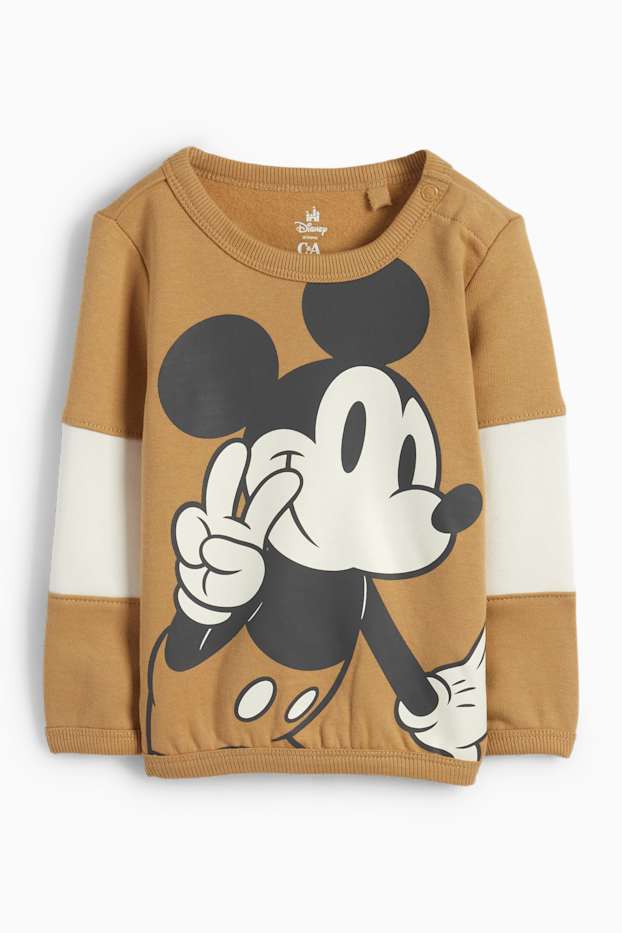 Baby Boys - Mickey Mouse - baby sweatshirt - light orange