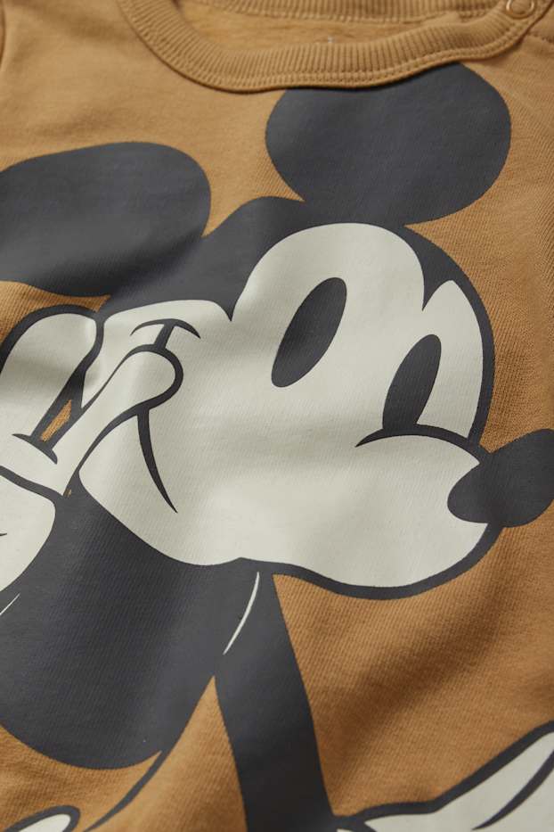 Baby Boys - Mickey Mouse - baby sweatshirt - light orange
