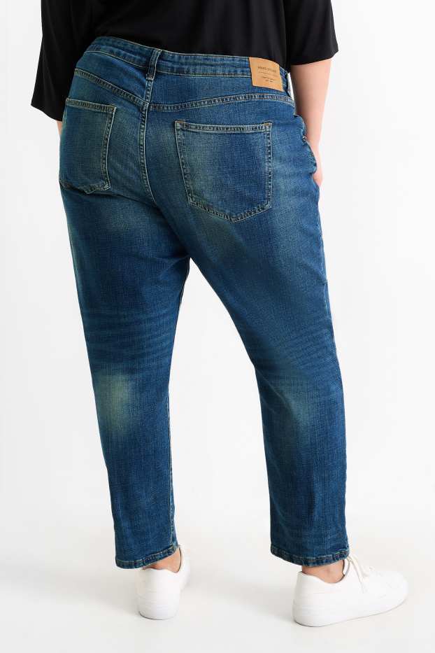 Damen - Boyfriend Jeans - Mid Waist - LYCRA® - jeansblau