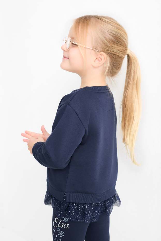 Kinder Mädchen - Die Eiskönigin - Sweatshirt - dunkelblau