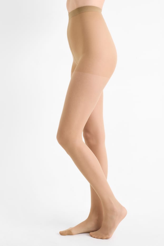 Women - Multipack of 4 - tights - 20 denier - beige