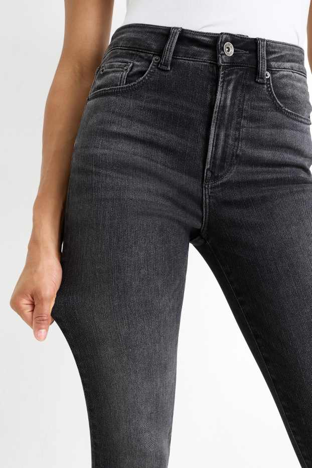 Women - Skinny jeans - high waist - LYCRA® ADAPTIV Fiber - denim-dark gray