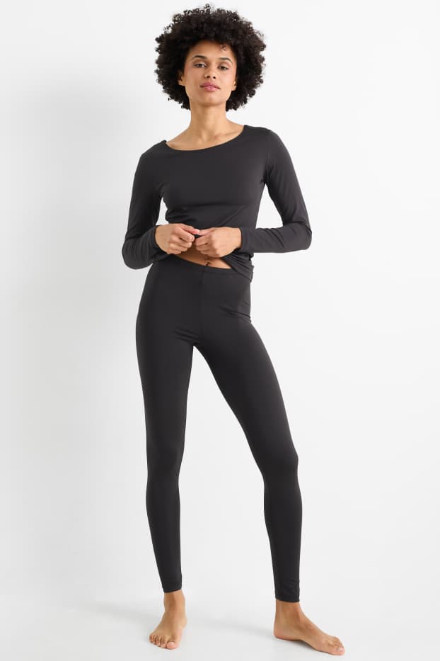 Dames - Lange ski-onderbroek - THERMOLITE® - zwart
