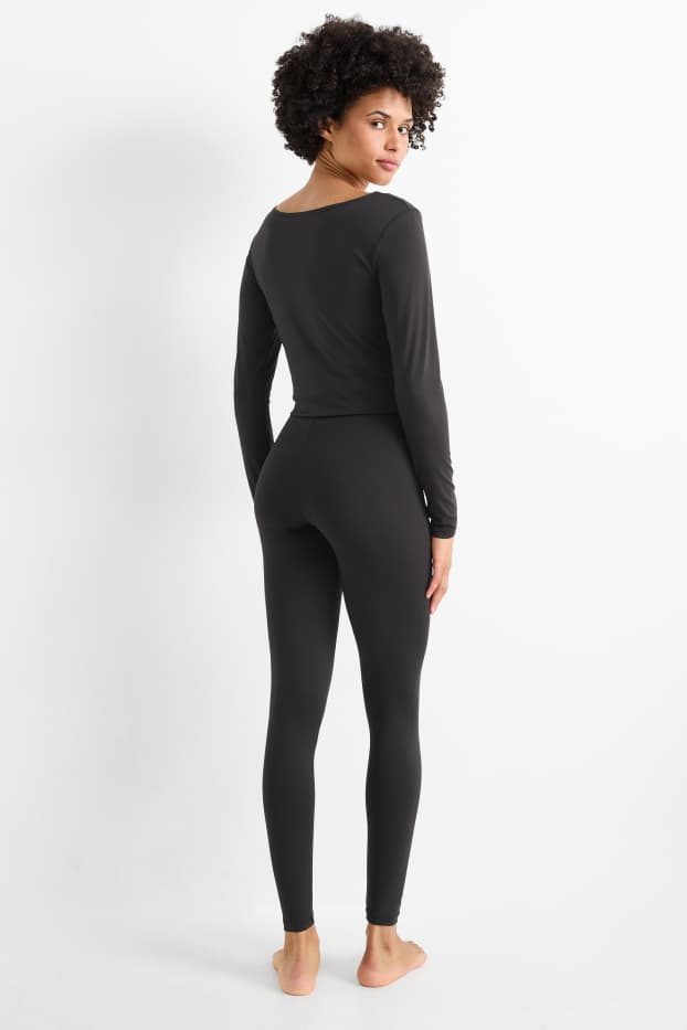 Dames - Lange ski-onderbroek - THERMOLITE® - zwart