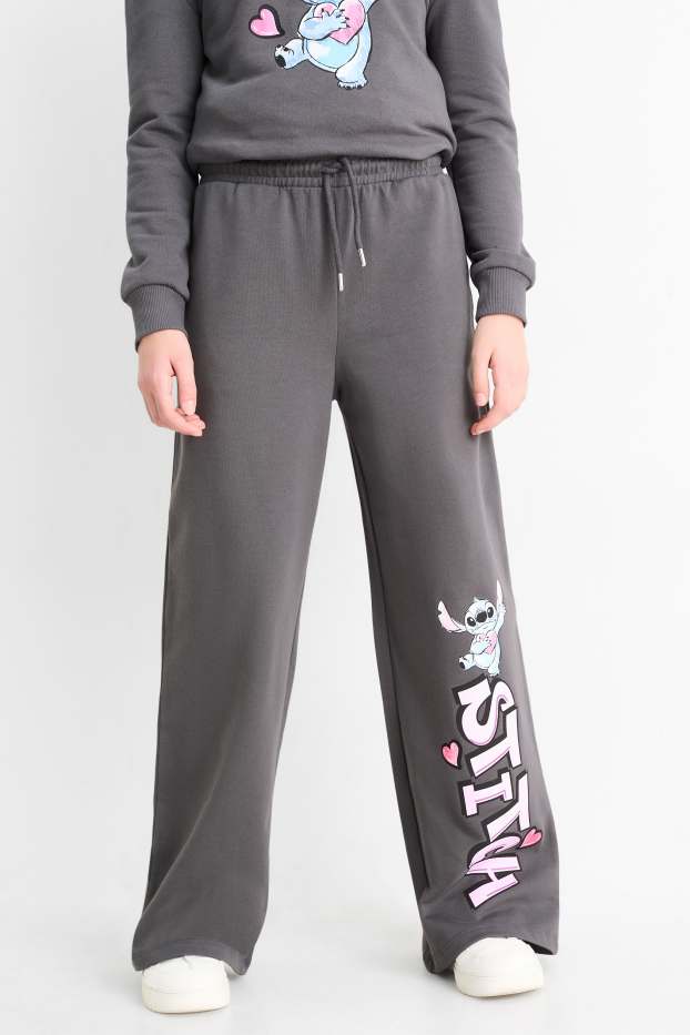 Nena - Lilo & Stitch - pantalons de xandall - gris fosc