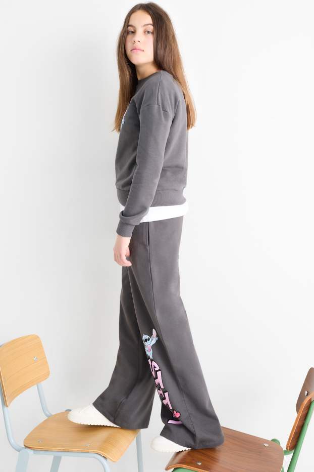Nena - Lilo & Stitch - pantalons de xandall - gris fosc