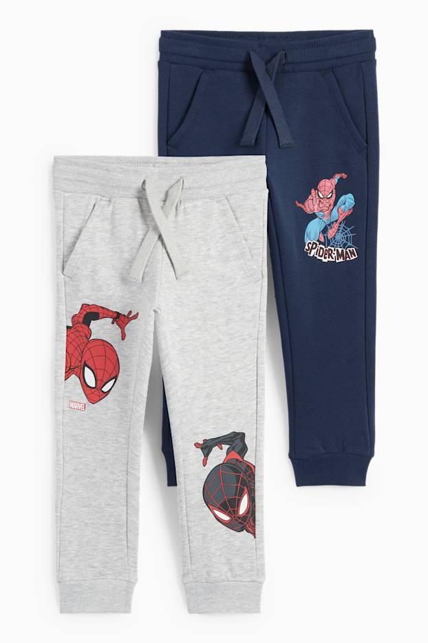 Kinder Jungen - Multipack 2er - Spider-Man - Jogginghose - dunkelblau