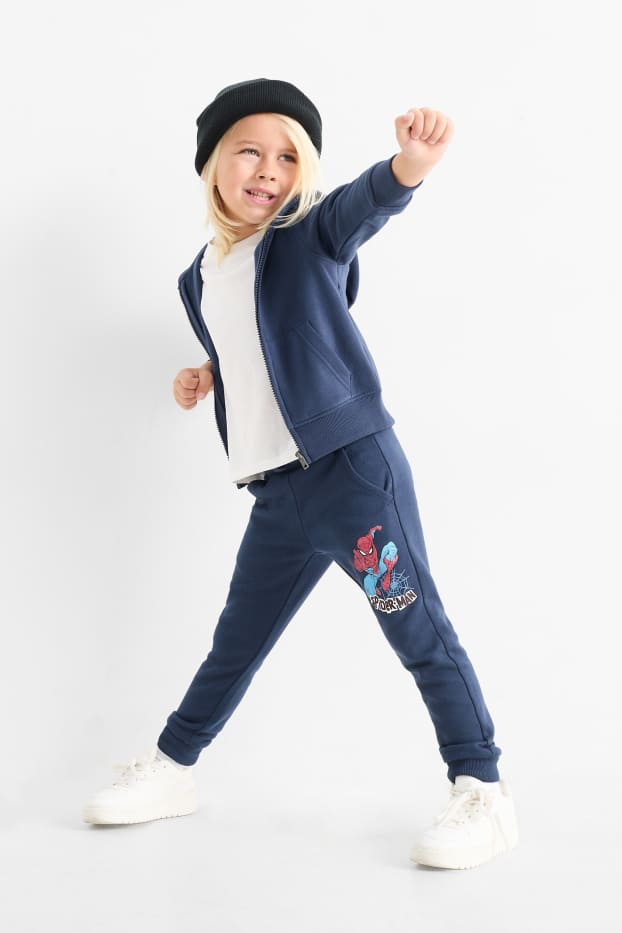 Kinder Jungen - Multipack 2er - Spider-Man - Jogginghose - dunkelblau
