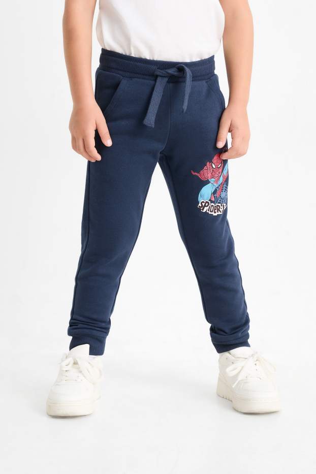 Kinder Jungen - Multipack 2er - Spider-Man - Jogginghose - dunkelblau