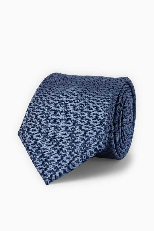 Hommes - Cravate - bleu