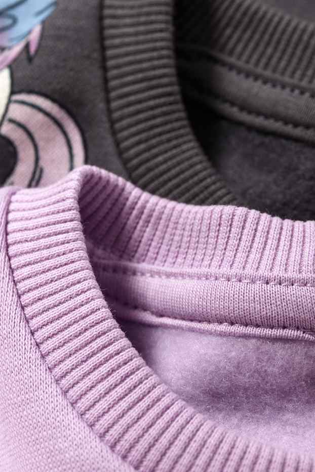Kinder Mädchen - Multipack 2er - Einhorn - Sweatshirt - hellviolett