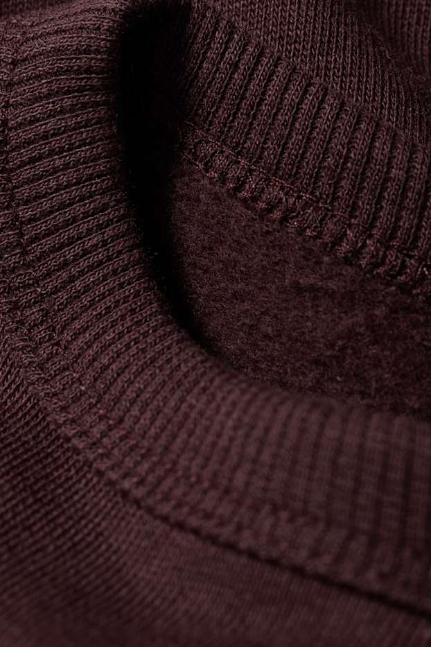 Baby Jungen - Hündchen - Baby-Sweatshirt - bordeaux